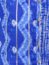 Ethnic Pure Cotton Tie & Dye Dhoti Kurta Set For Boys - Blue-BS25DK09BLA